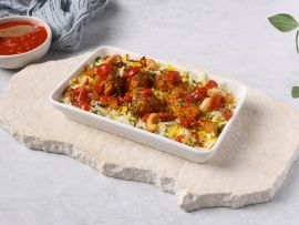 Chicken Biryani + water Promo Price.